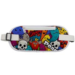 Graffiti Characters Seamless Pattern Rounded Waist Pouch