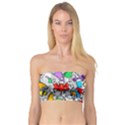 Graffit Characters Seamless Pattern Art Bandeau Top View1