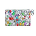 Graffit Characters Seamless Pattern Art Canvas Cosmetic Bag (Medium) View2