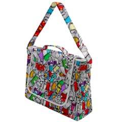 Graffit Characters Seamless Pattern Art Box Up Messenger Bag