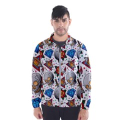 Full Color Flash Tattoo Patterns Men s Windbreaker by Amaryn4rt