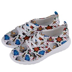 Full Color Flash Tattoo Patterns Women s Lightweight Sports Shoes by Amaryn4rt