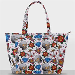 Full Color Flash Tattoo Patterns Back Pocket Shoulder Bag  by Amaryn4rt