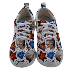 Full Color Flash Tattoo Patterns Athletic Shoes by Amaryn4rt