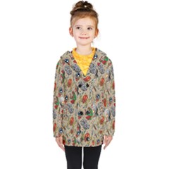 Tattoo Pattern Kids  Double Breasted Button Coat by Amaryn4rt