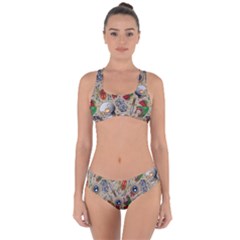 Tattoo Pattern Criss Cross Bikini Set by Amaryn4rt