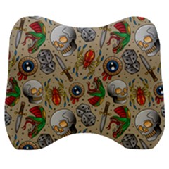 Tattoo Pattern Velour Head Support Cushion