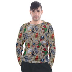 Tattoo Pattern Men s Long Sleeve Raglan Tee