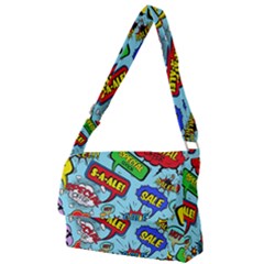 Comic Bubbles Seamless Pattern Full Print Messenger Bag (l) by Amaryn4rt