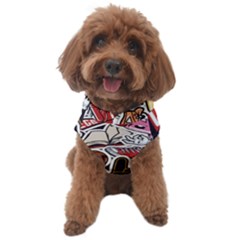 Vintage College Colorful Seamless Pattern Dog Fleece