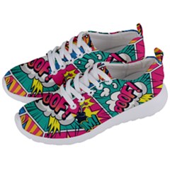 Comic Colorful Seamless Pattern Men s Lightweight Sports Shoes by Amaryn4rt