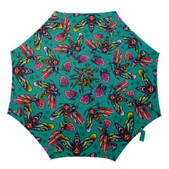 Vintage Colorful Insects Seamless Pattern Hook Handle Umbrellas (large) by Amaryn4rt