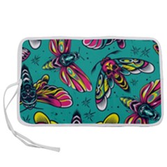 Vintage Colorful Insects Seamless Pattern Pen Storage Case (m) by Amaryn4rt