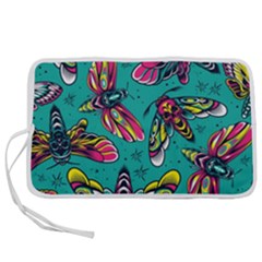 Vintage Colorful Insects Seamless Pattern Pen Storage Case (l) by Amaryn4rt