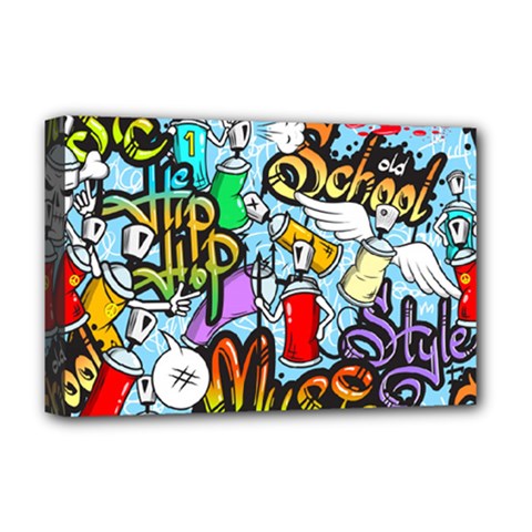 Graffiti Characters Seamless Pattern Deluxe Canvas 18  x 12  (Stretched)