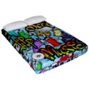 Graffiti Characters Seamless Pattern Fitted Sheet (California King Size) View2