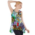 Graffiti Characters Seamless Pattern Side Drop Tank Tunic View1