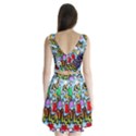 Graffiti Characters Seamless Pattern Split Back Mini Dress  View2