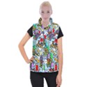 Graffiti Characters Seamless Pattern Women s Button Up Vest View1