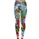 Graffiti Characters Seamless Pattern Inside Out Leggings View4