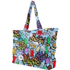 Graffiti Characters Seamless Pattern Simple Shoulder Bag by Amaryn4rt