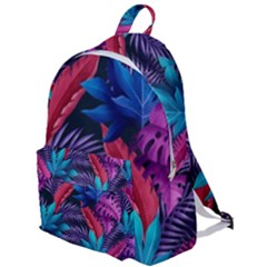 Background With Violet Blue Tropical Leaves The Plain Backpack by Amaryn4rt