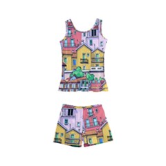 Menton Old Town France Kids  Boyleg Swimsuit by Amaryn4rt