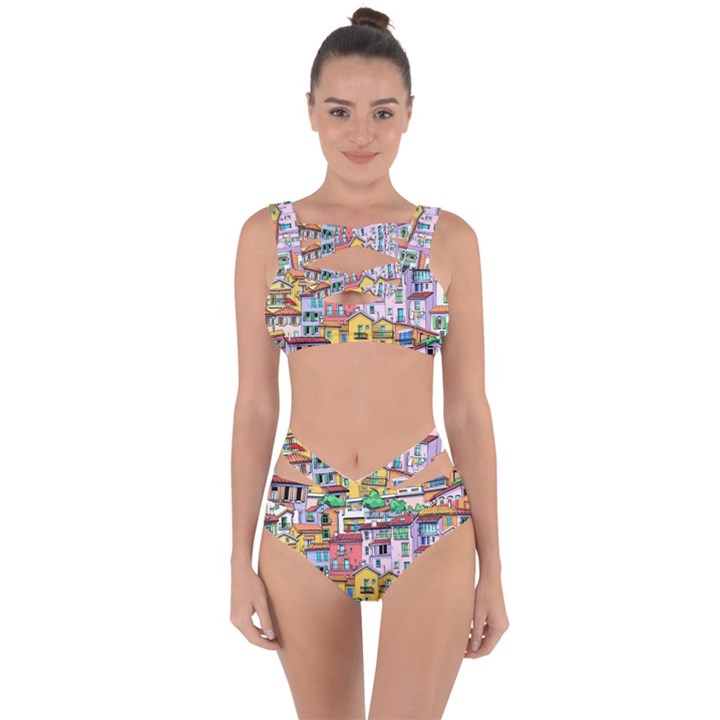 Menton Old Town France Bandaged Up Bikini Set 