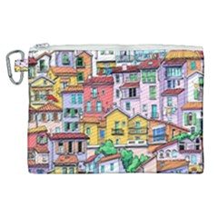 Menton Old Town France Canvas Cosmetic Bag (xl) by Amaryn4rt