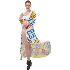 Colorful City Life Horizontal Seamless Pattern Urban City Maxi Chiffon Beach Wrap by Amaryn4rt