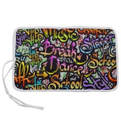 Graffiti Word Seamless Pattern Pen Storage Case (s) by Amaryn4rt