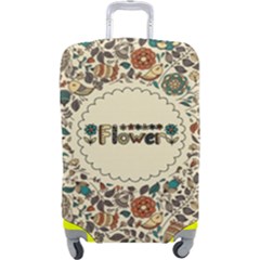 Seamless Pattern With Flower Birds Luggage Cover (large)