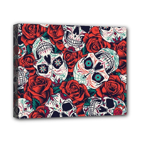 Vintage Day Dead Seamless Pattern Canvas 10  X 8  (stretched) by Amaryn4rt