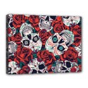 Vintage Day Dead Seamless Pattern Canvas 16  x 12  (Stretched) View1