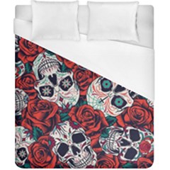 Vintage Day Dead Seamless Pattern Duvet Cover (california King Size)