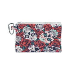 Vintage Day Dead Seamless Pattern Canvas Cosmetic Bag (small) by Amaryn4rt