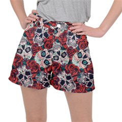 Vintage Day Dead Seamless Pattern Ripstop Shorts