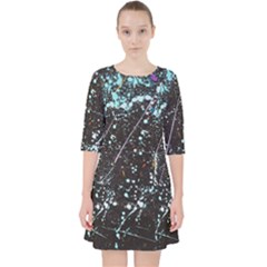 Abstract Colorful Texture Pocket Dress