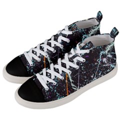 Abstract Colorful Texture Men s Mid-top Canvas Sneakers by Amaryn4rt