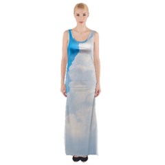 Sky Thigh Split Maxi Dress