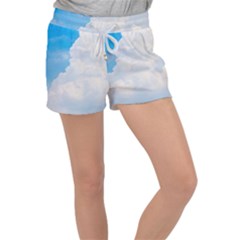 Sky Velour Lounge Shorts by byali