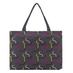 Gray Pattern Medium Tote Bag