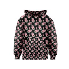 Floral Print Kids  Pullover Hoodie by Saptagram