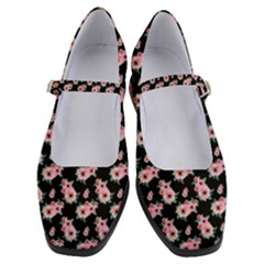 Floral Print Women s Mary Jane Shoes