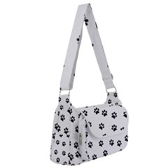 Dog Paws Pattern, Black And White Vector Illustration, Animal Love Theme Multipack Bag by Casemiro