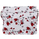 Vector Roses Pattern,red flowers and black branches, asymmetric design Buckle Messenger Bag View3