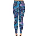 Blue Swirl Pattern Leggings  View2