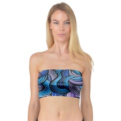 Blue Swirl Pattern Bandeau Top by designsbymallika