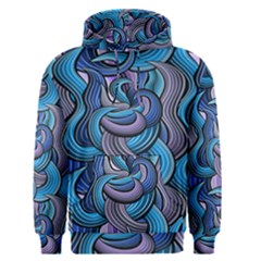 Blue Swirl Pattern Men s Core Hoodie by designsbymallika