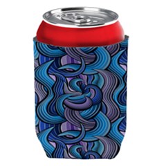 Blue Swirl Pattern Can Holder by designsbymallika